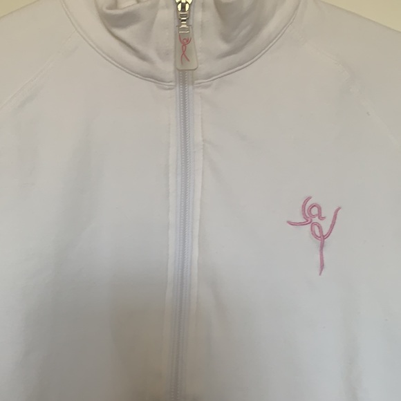 White Cross Breast Cancer Awareness Jacket - Picture 2 of 3